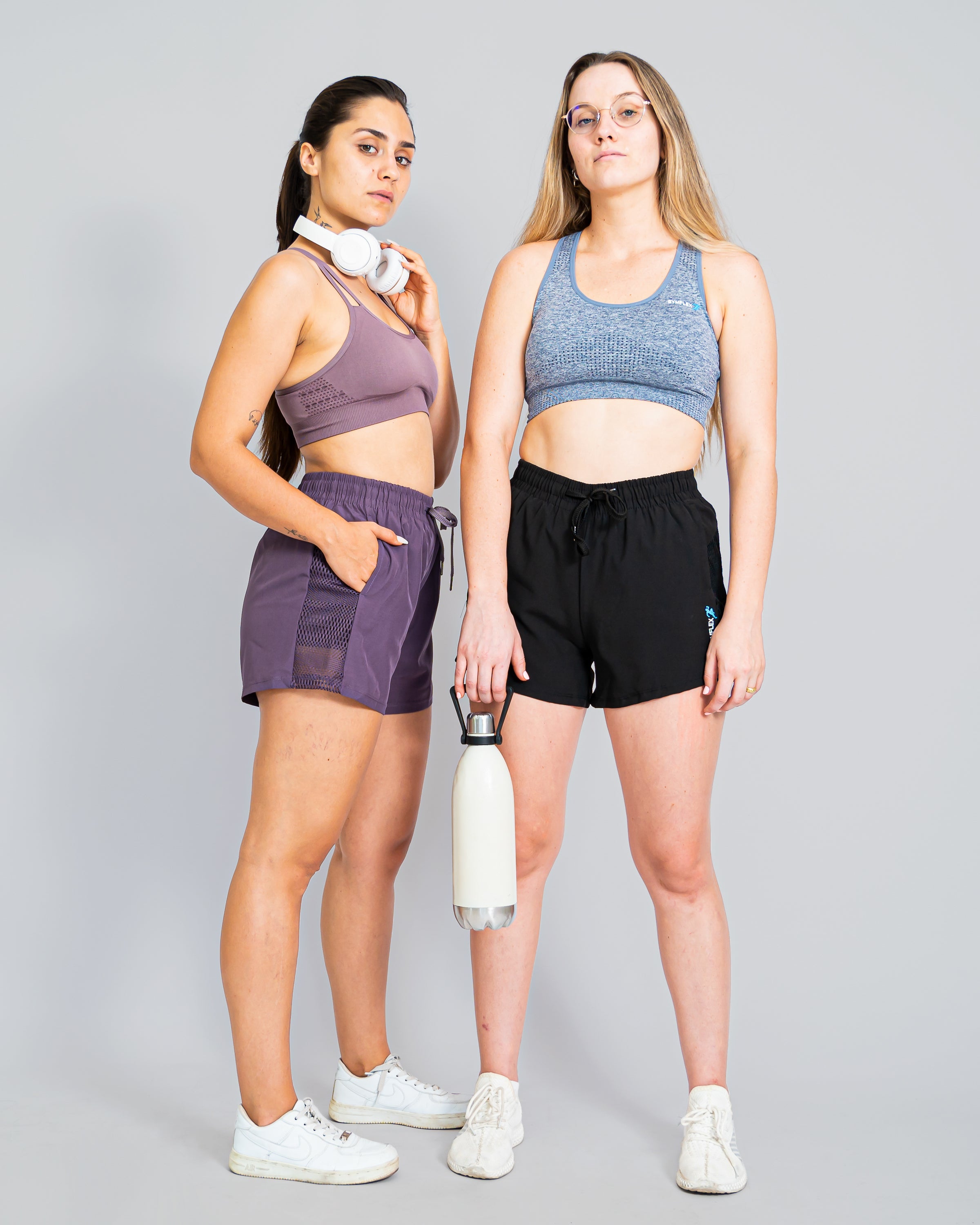 Active Marl Grey Seamless Sports Bra