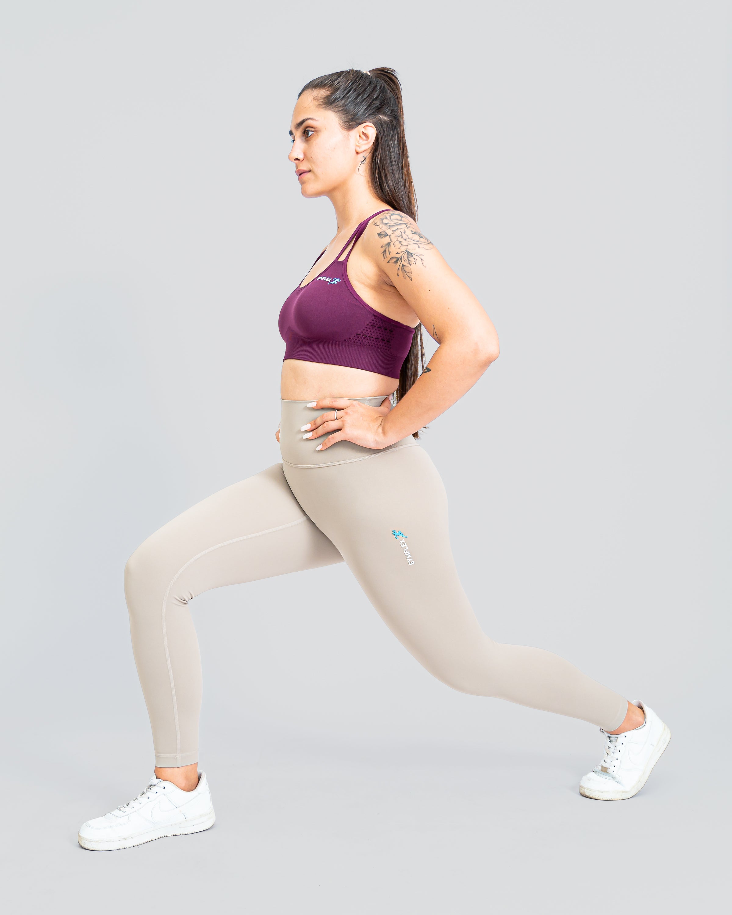 Flex Strappy Grenat Sports Bra