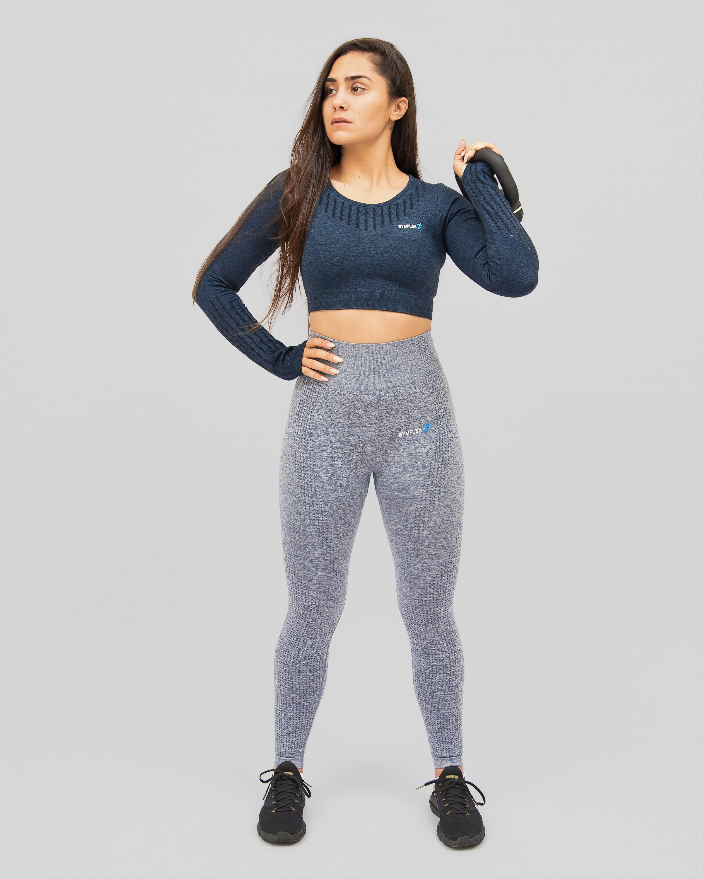 Active Marl Grey Seamless Leggings