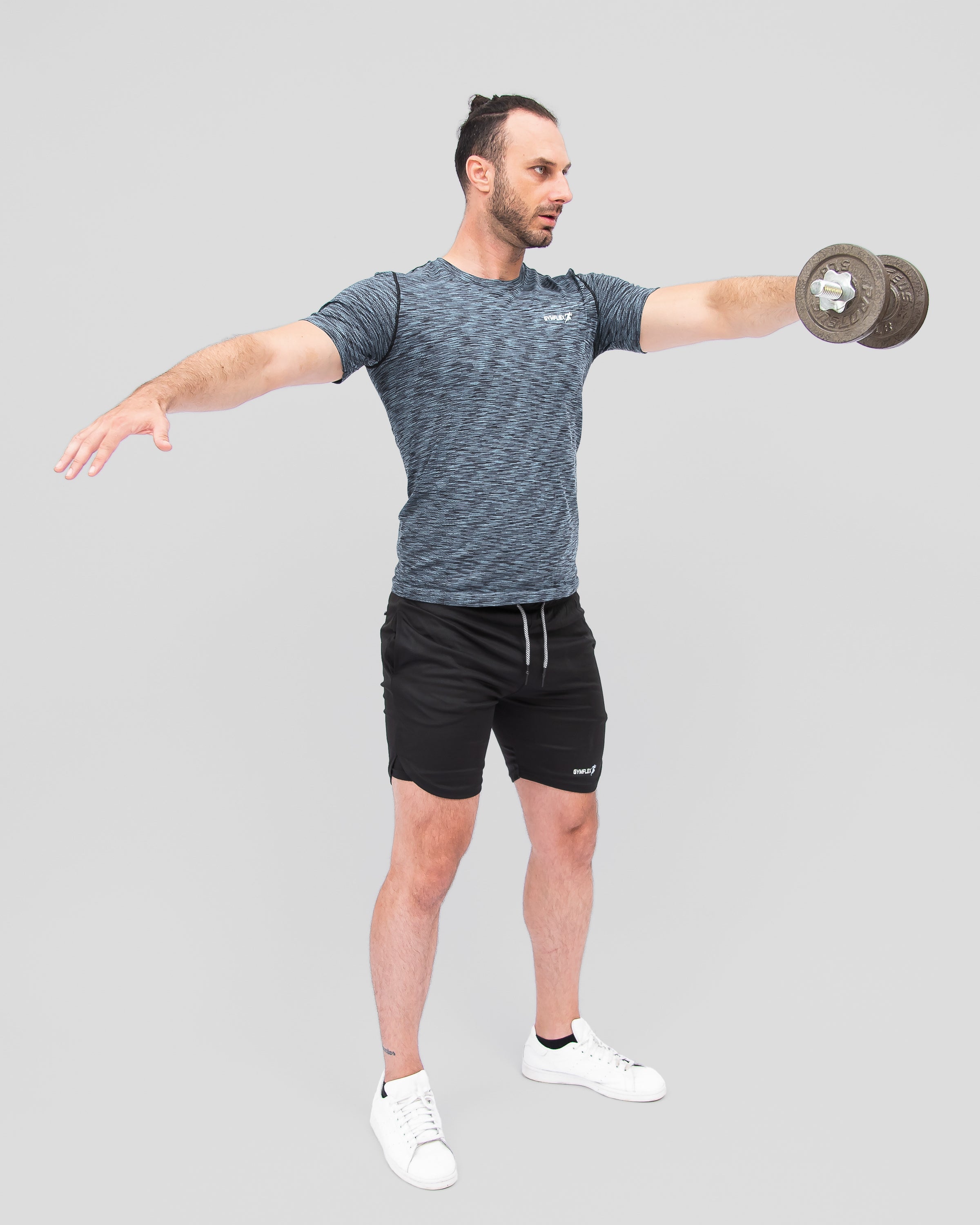 Powersports Grey T-Shirt  (Oversize)