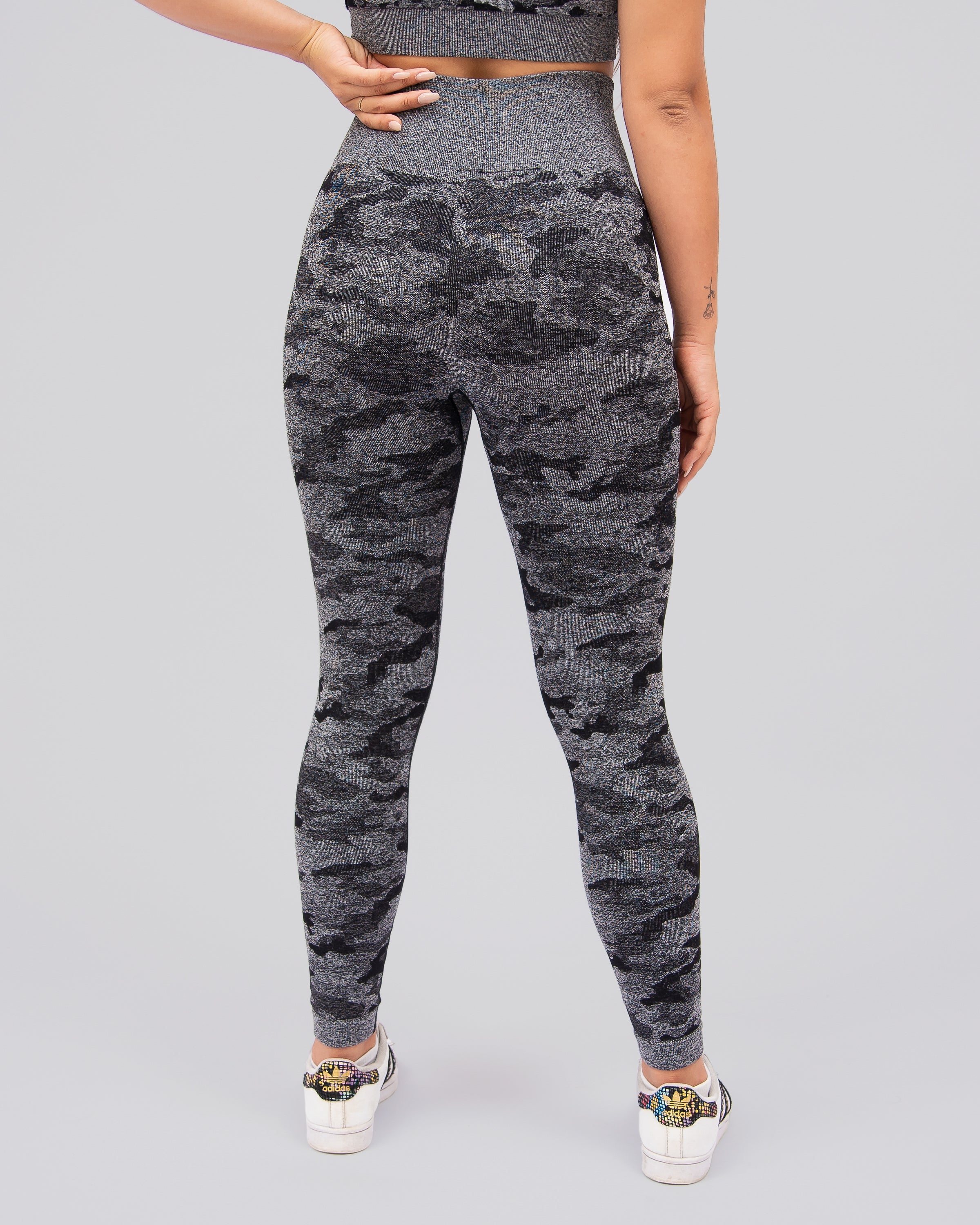 Camo Black Seamless Leggings