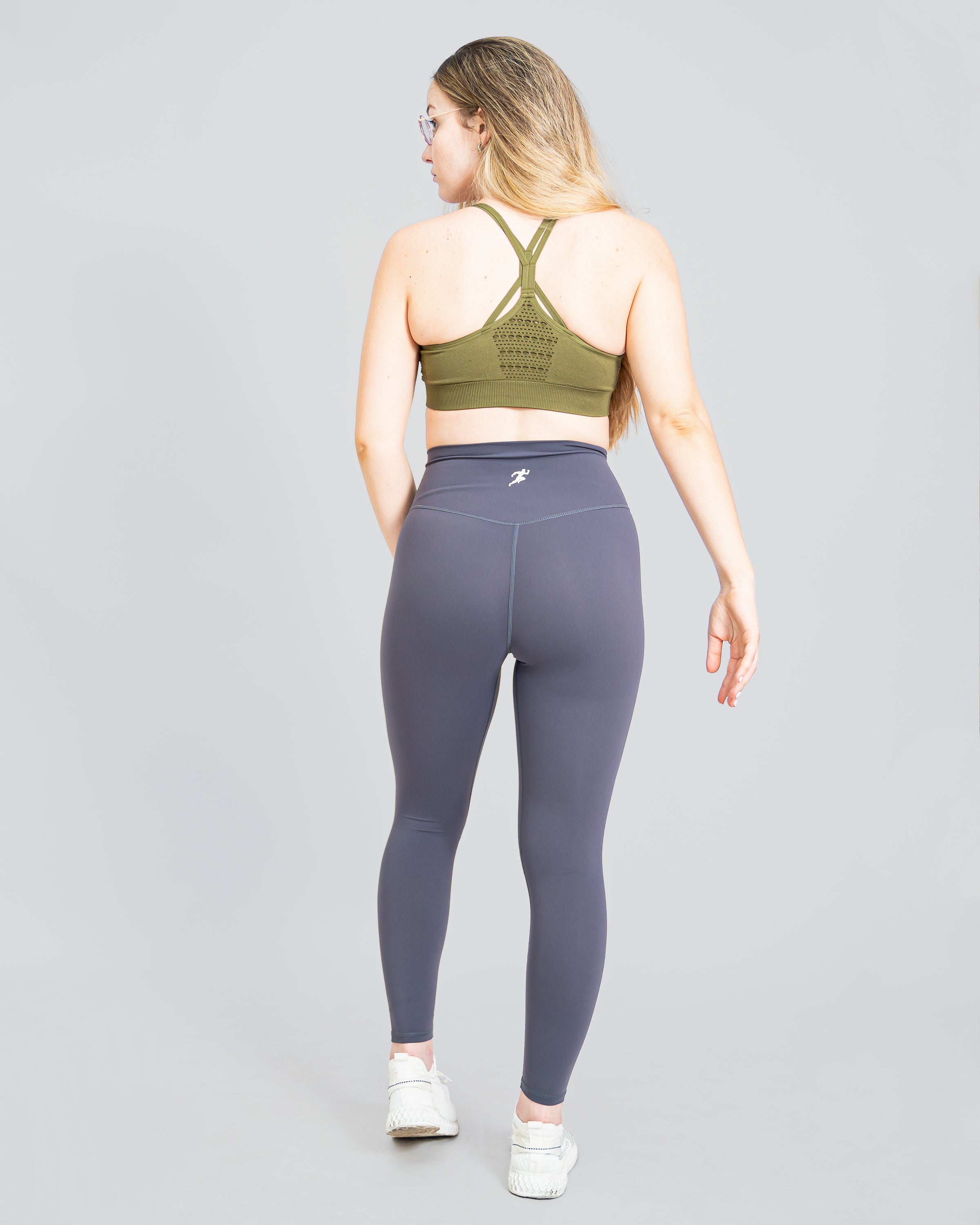 Flex Strappy Olive Green Sports Bra