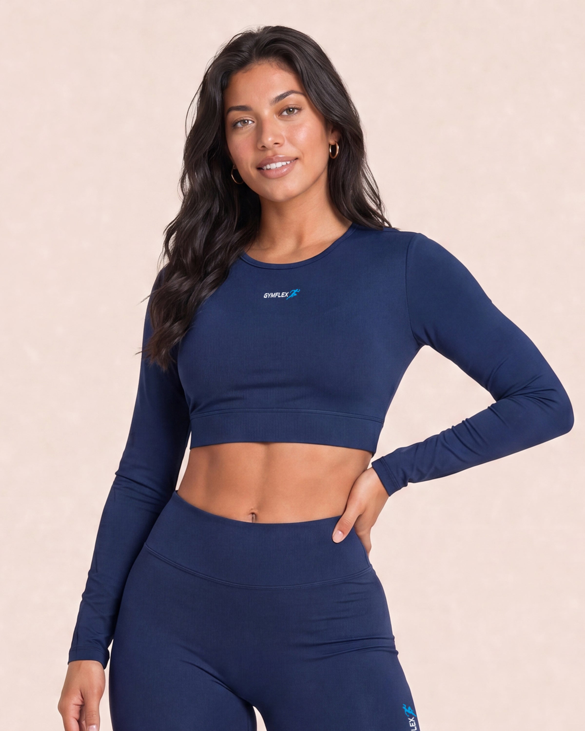 Soft motion Crop Top - Navy
