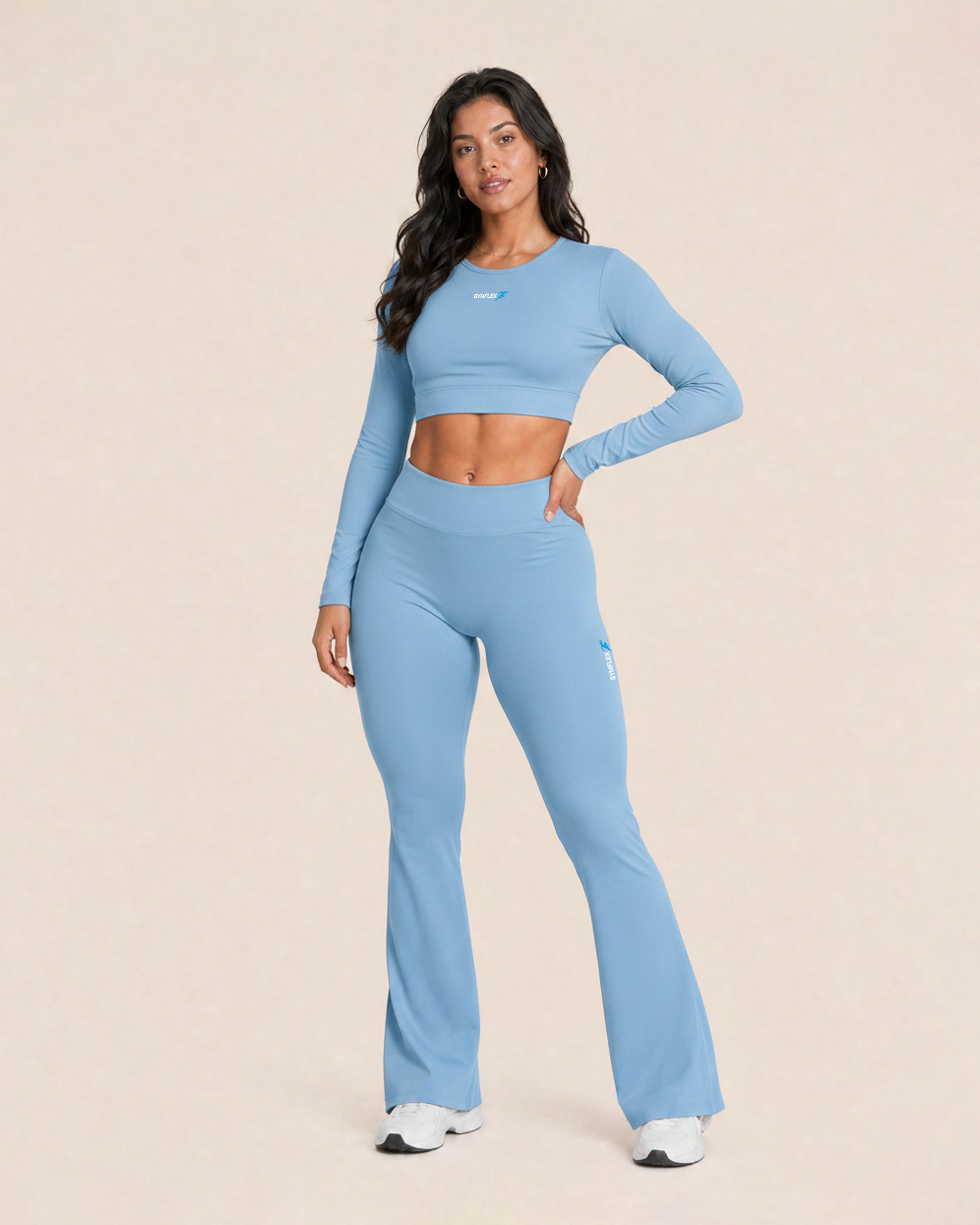 Soft motion Crop Top - Sky Blue
