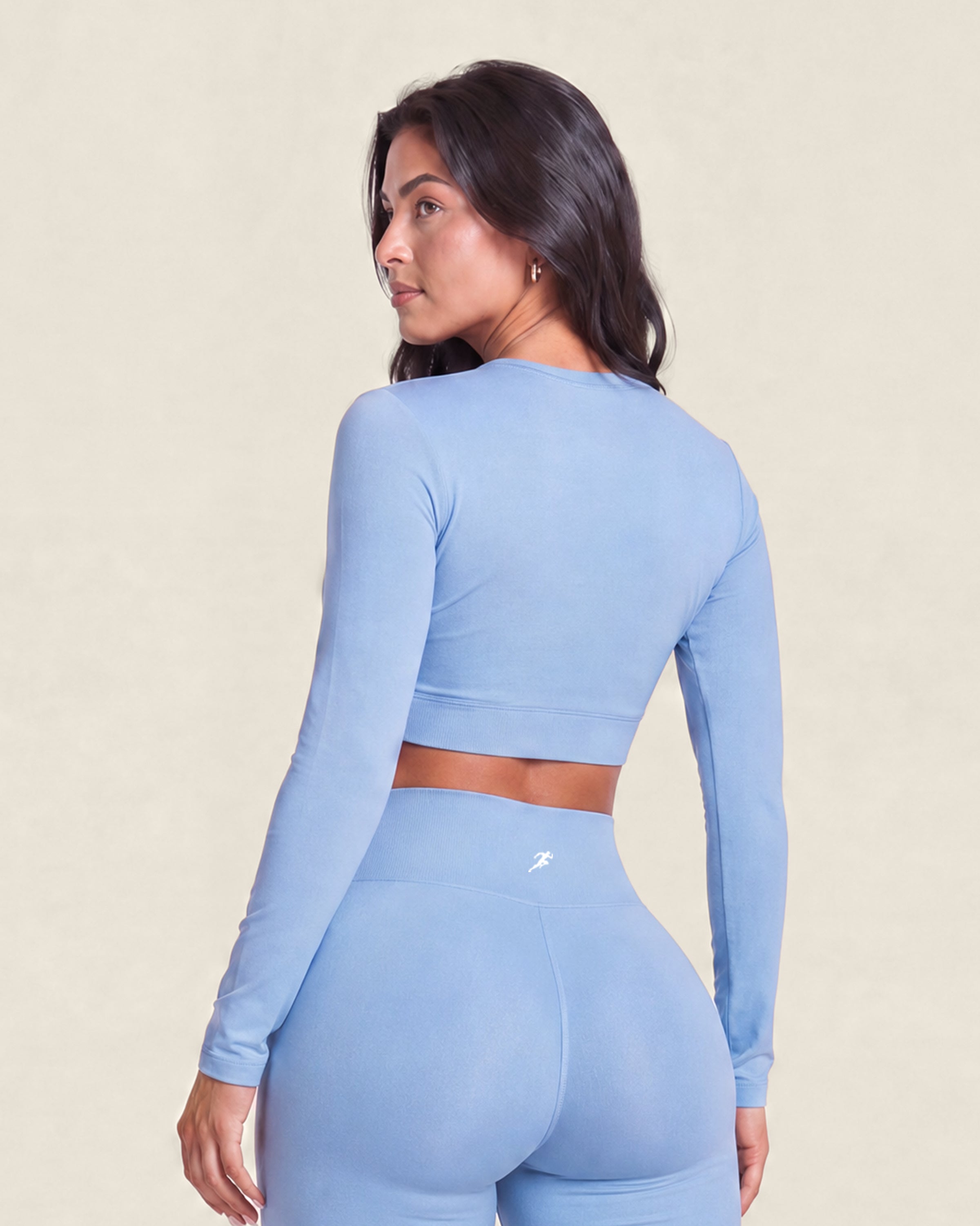 Soft motion Crop Top - Sky Blue