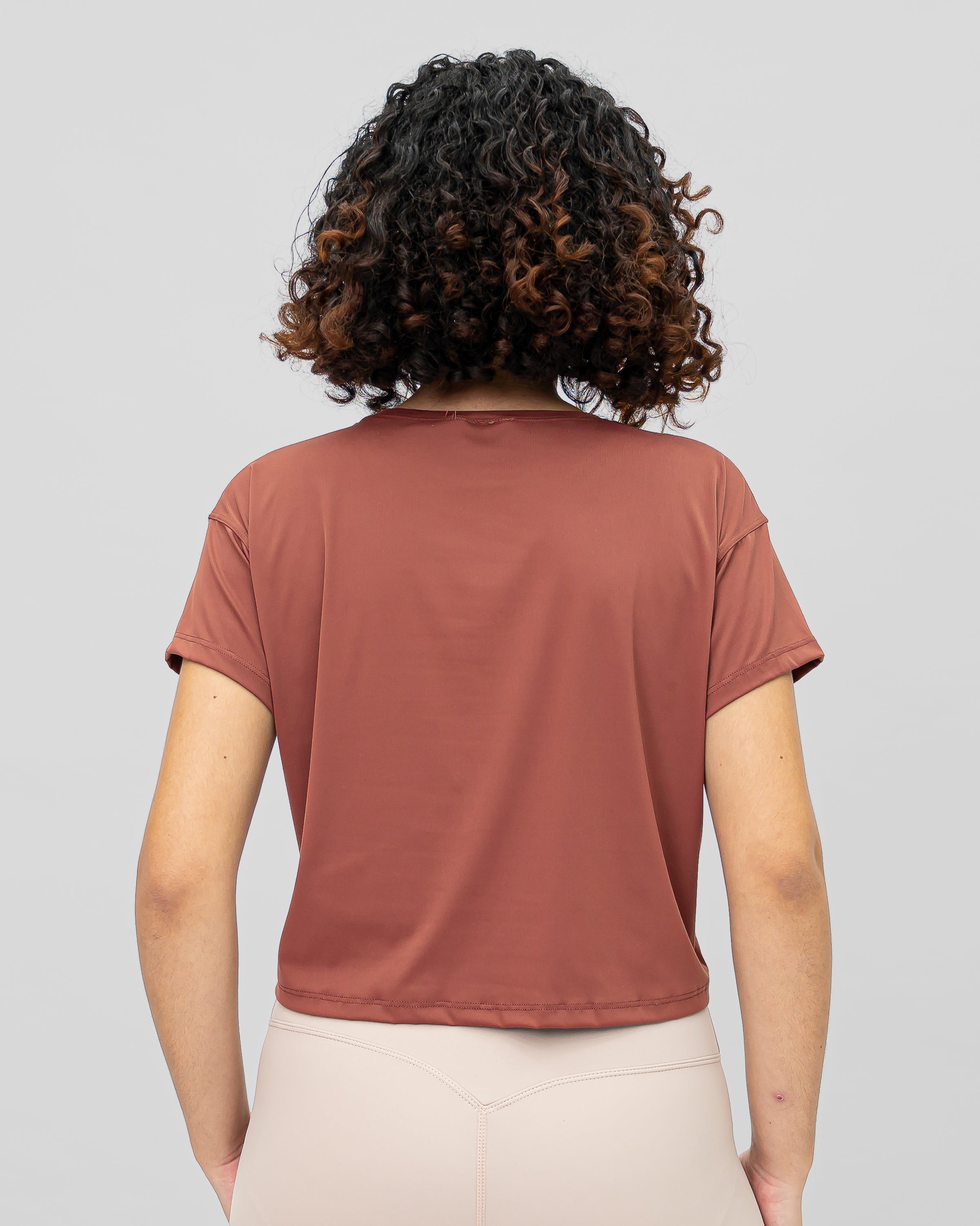 Evolve Crop Tee - Brown