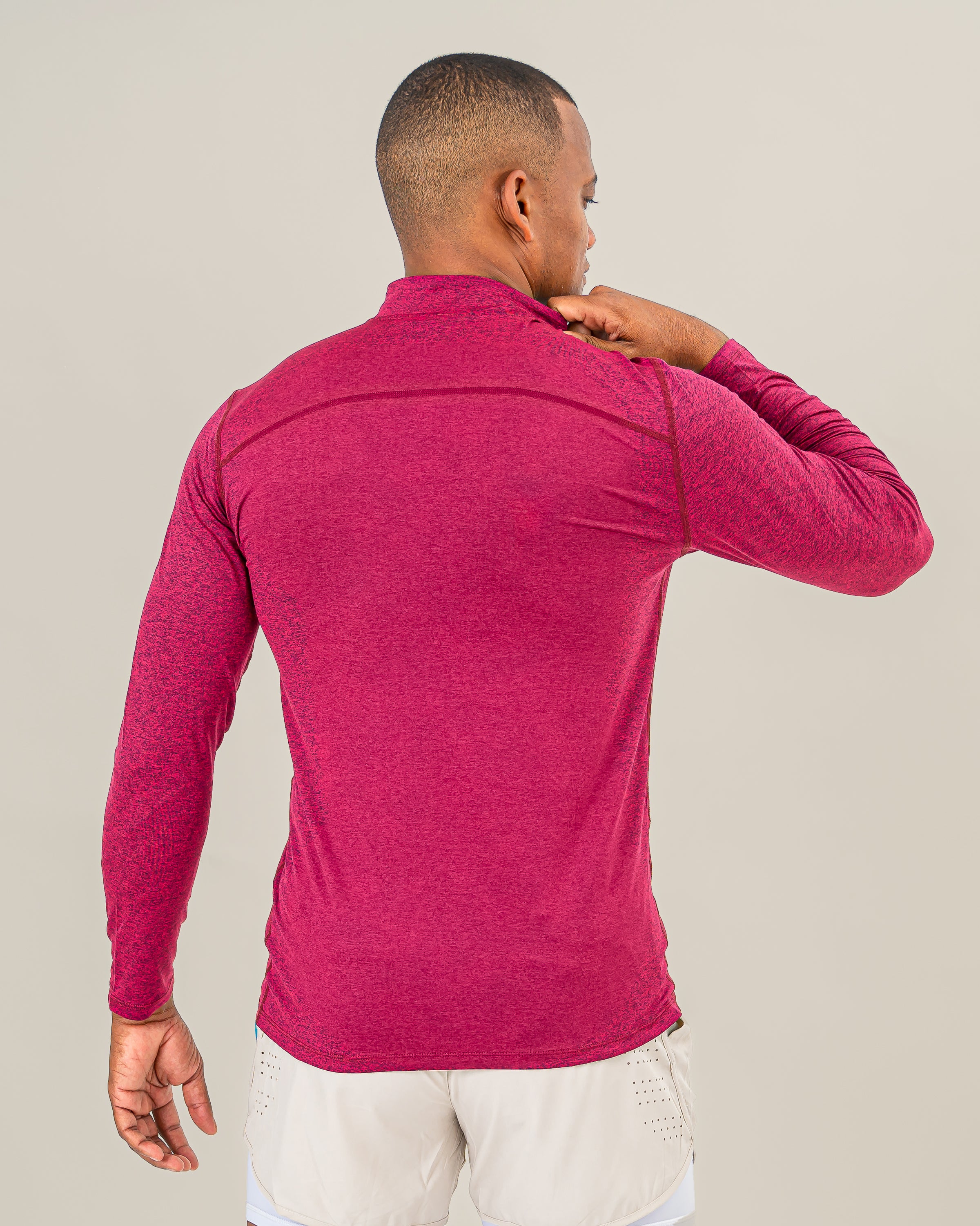 GEO Burgundy Men Long Sleeve