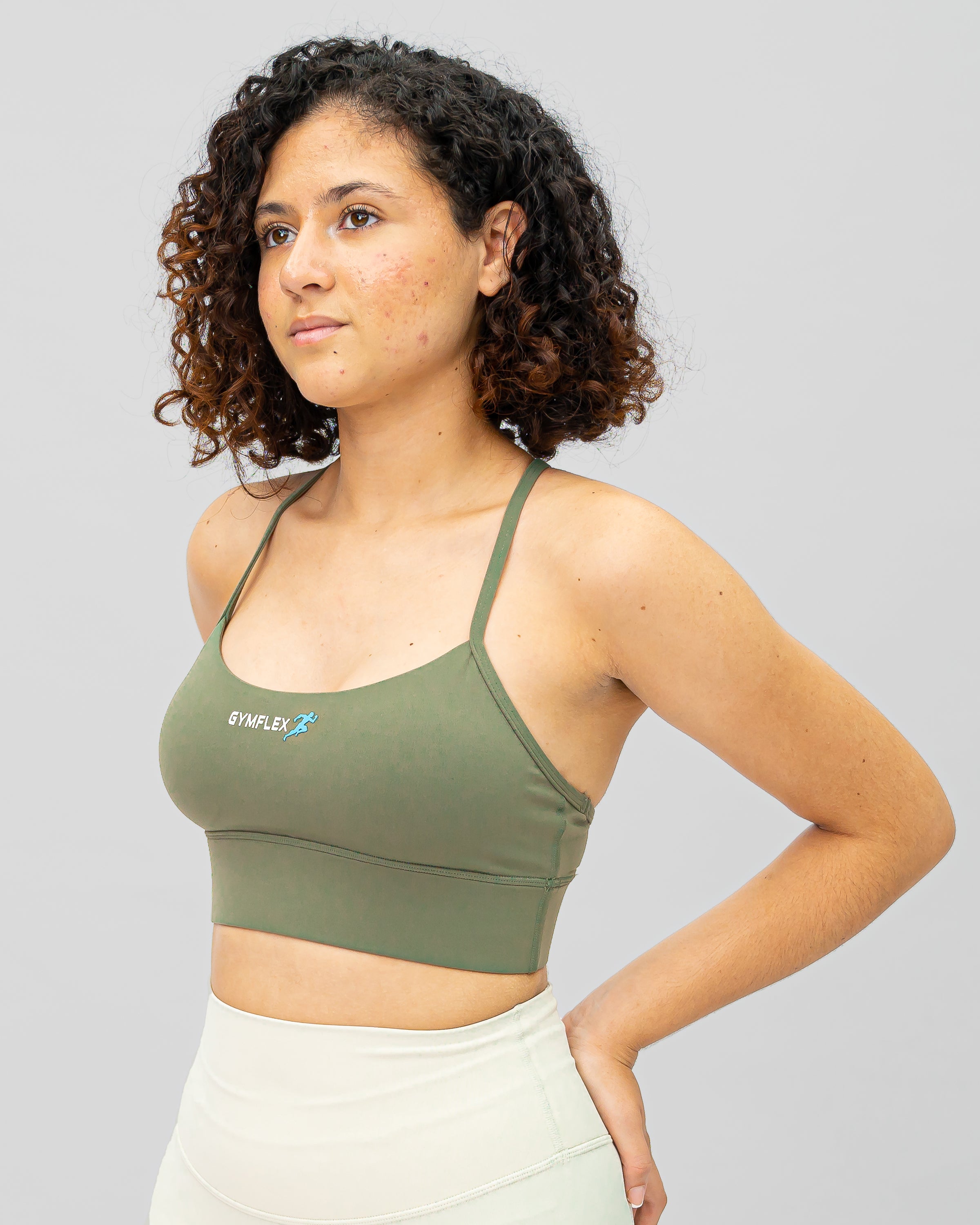 Astra Sports Bra - Green Grey