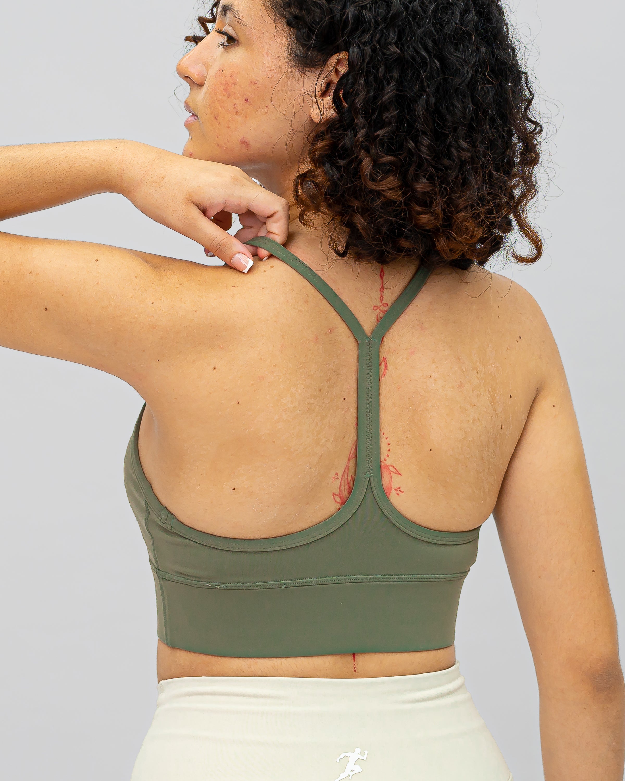 Astra Sports Bra - Green Grey