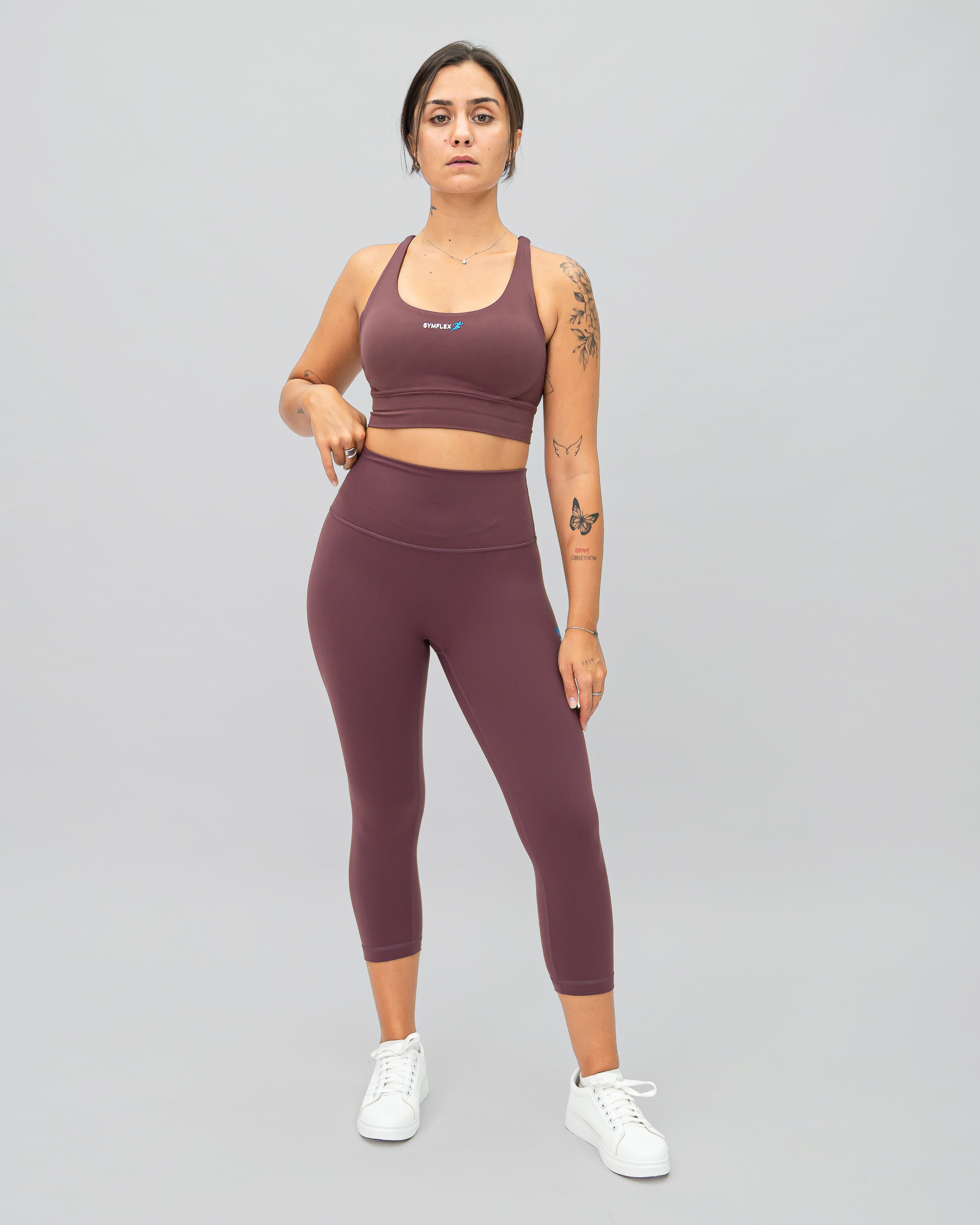 MidRise Leggings - Royal Garnet