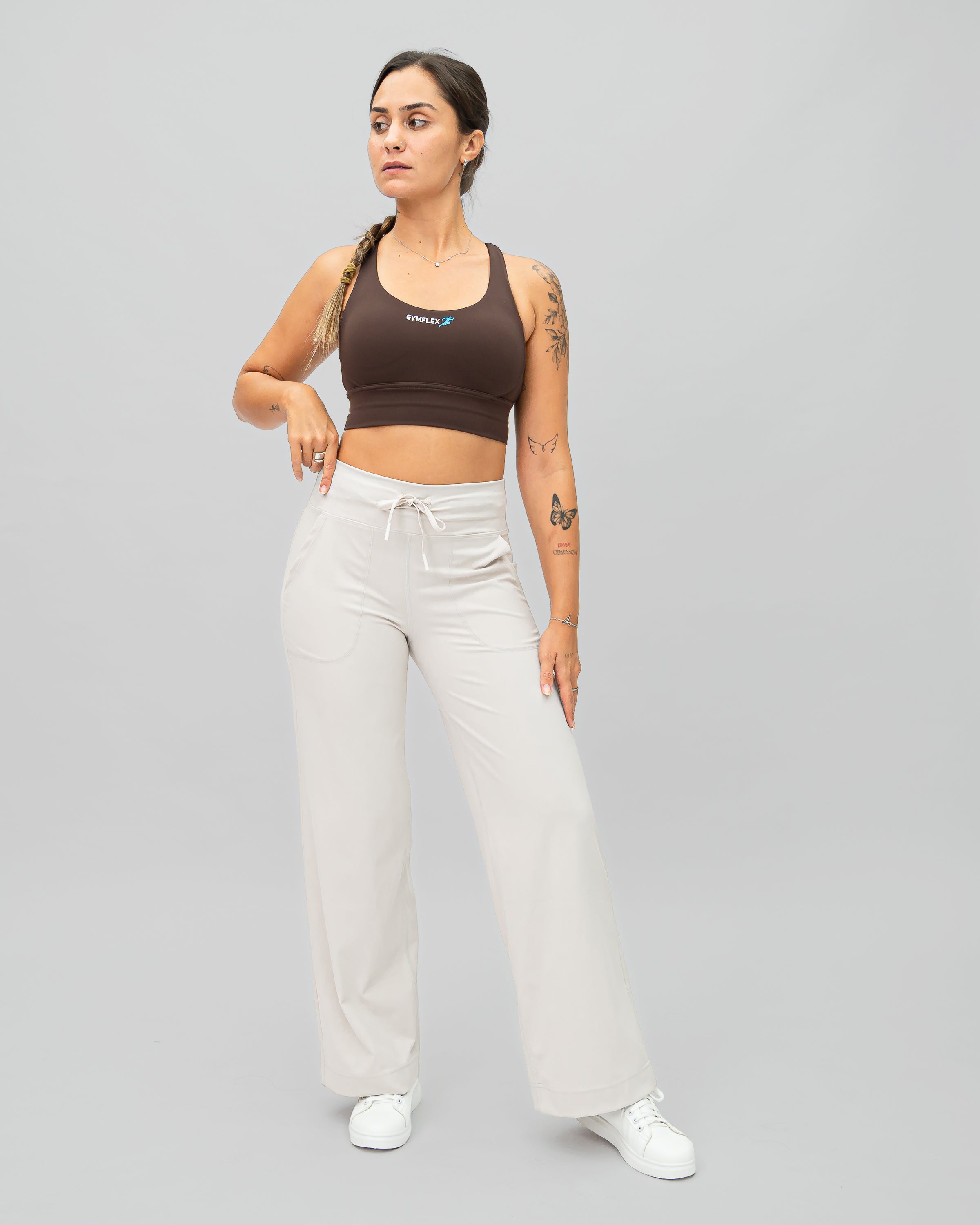 Harmony Loose Legging - White ash