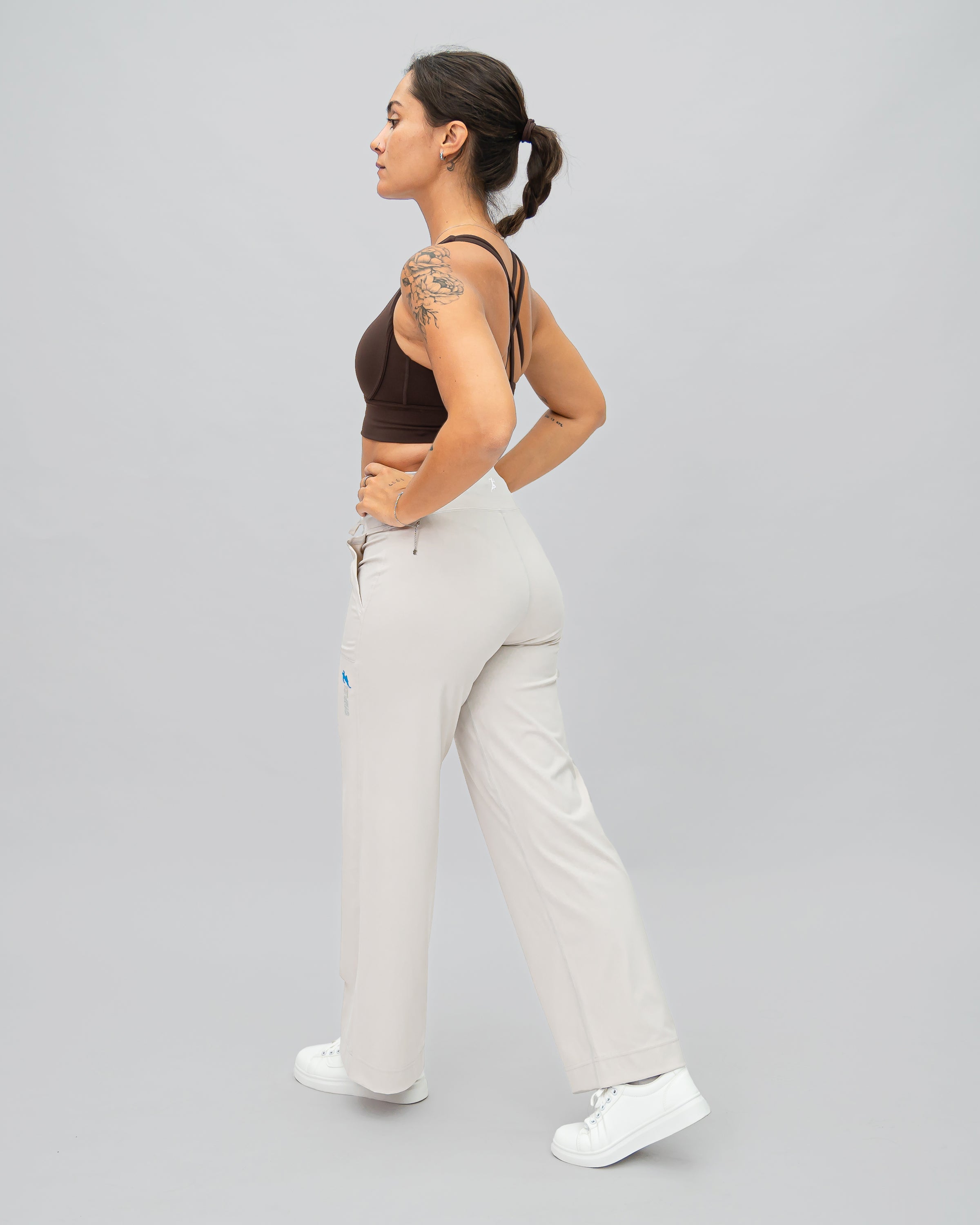 Harmony Loose Legging - White ash