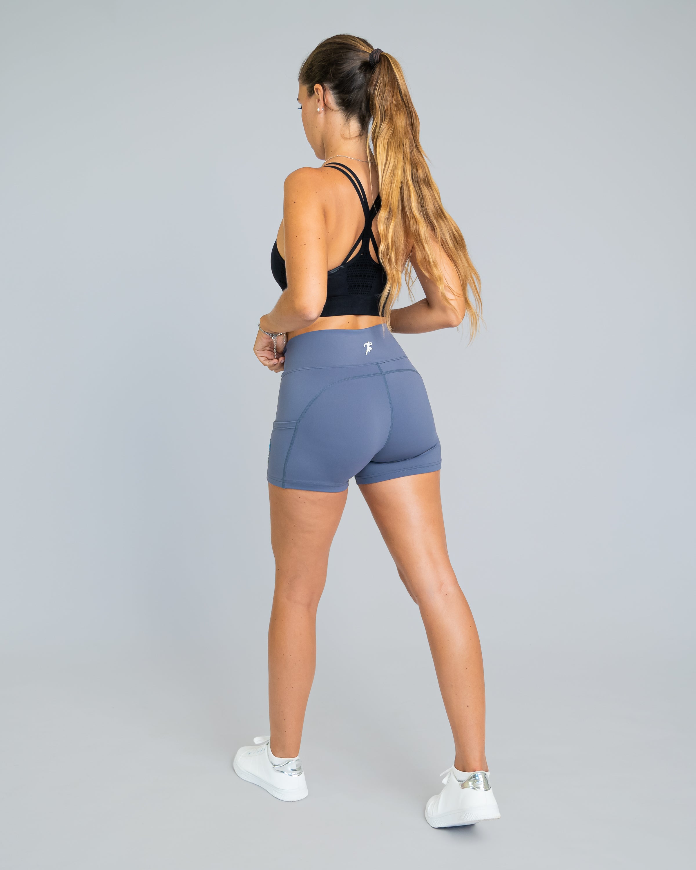 Yoga Training Shorts - Anchor Grey
