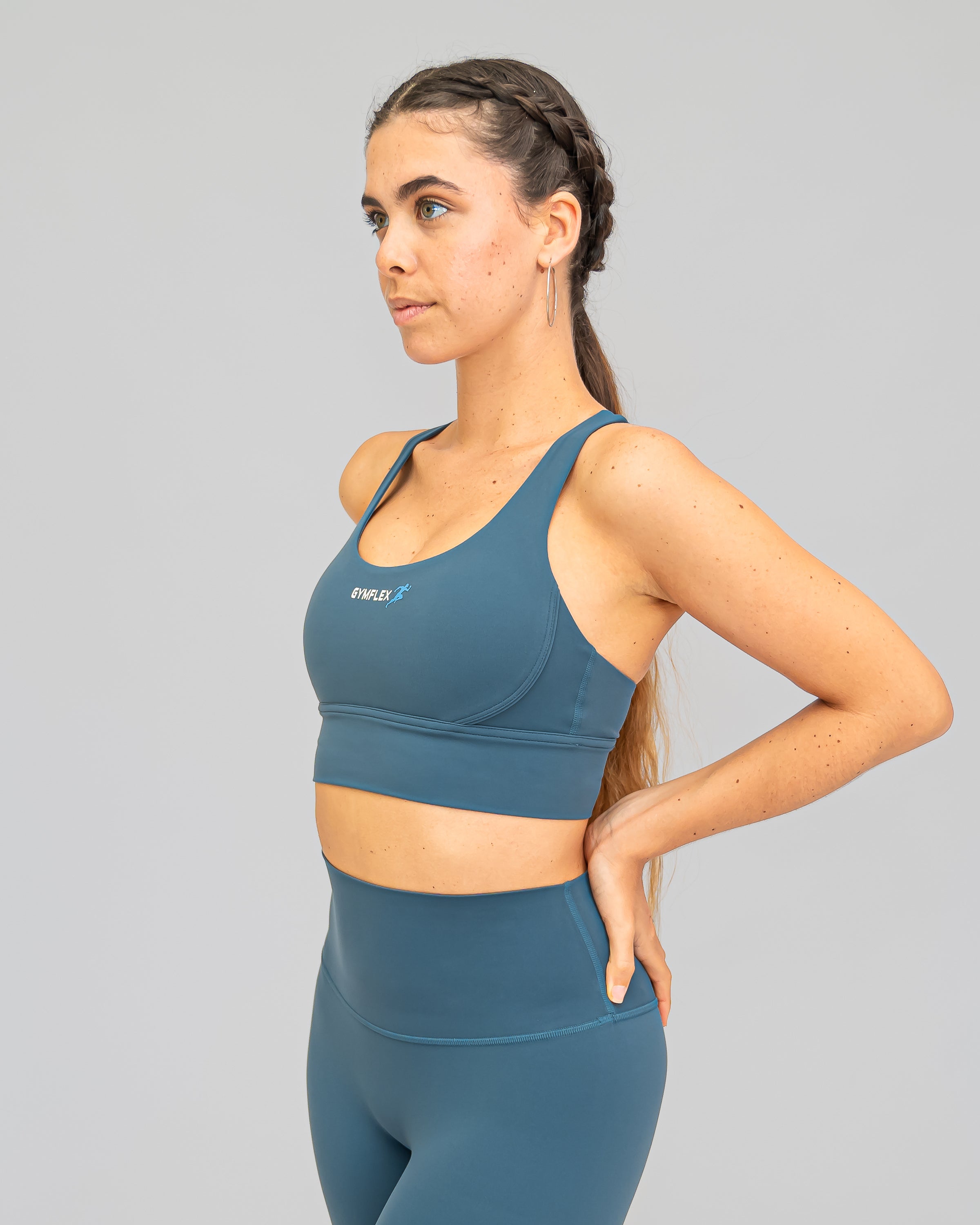 Nova Sports bra - Dark jade blue