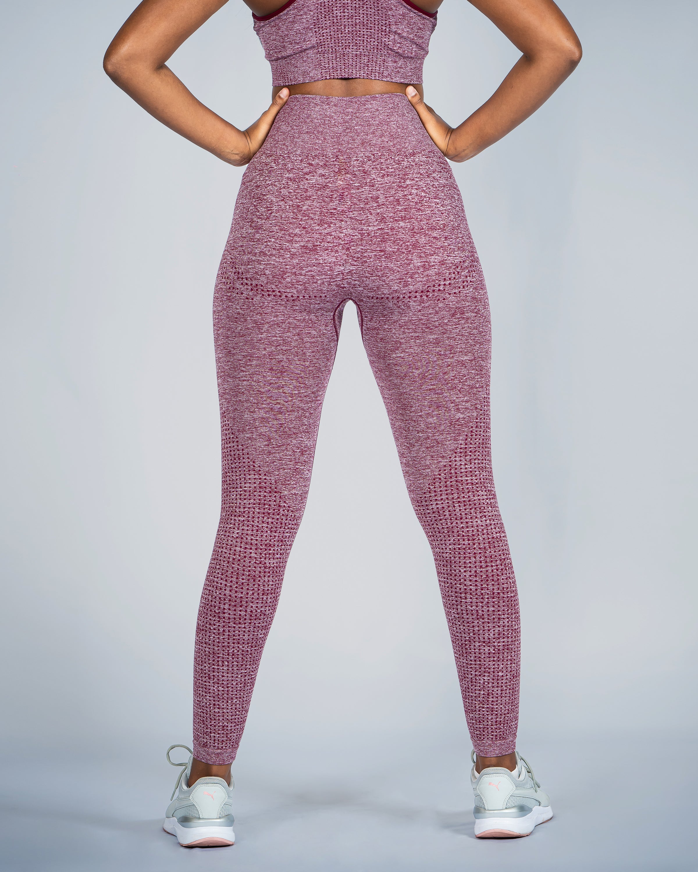 Active Burgundy Seamless Leggings