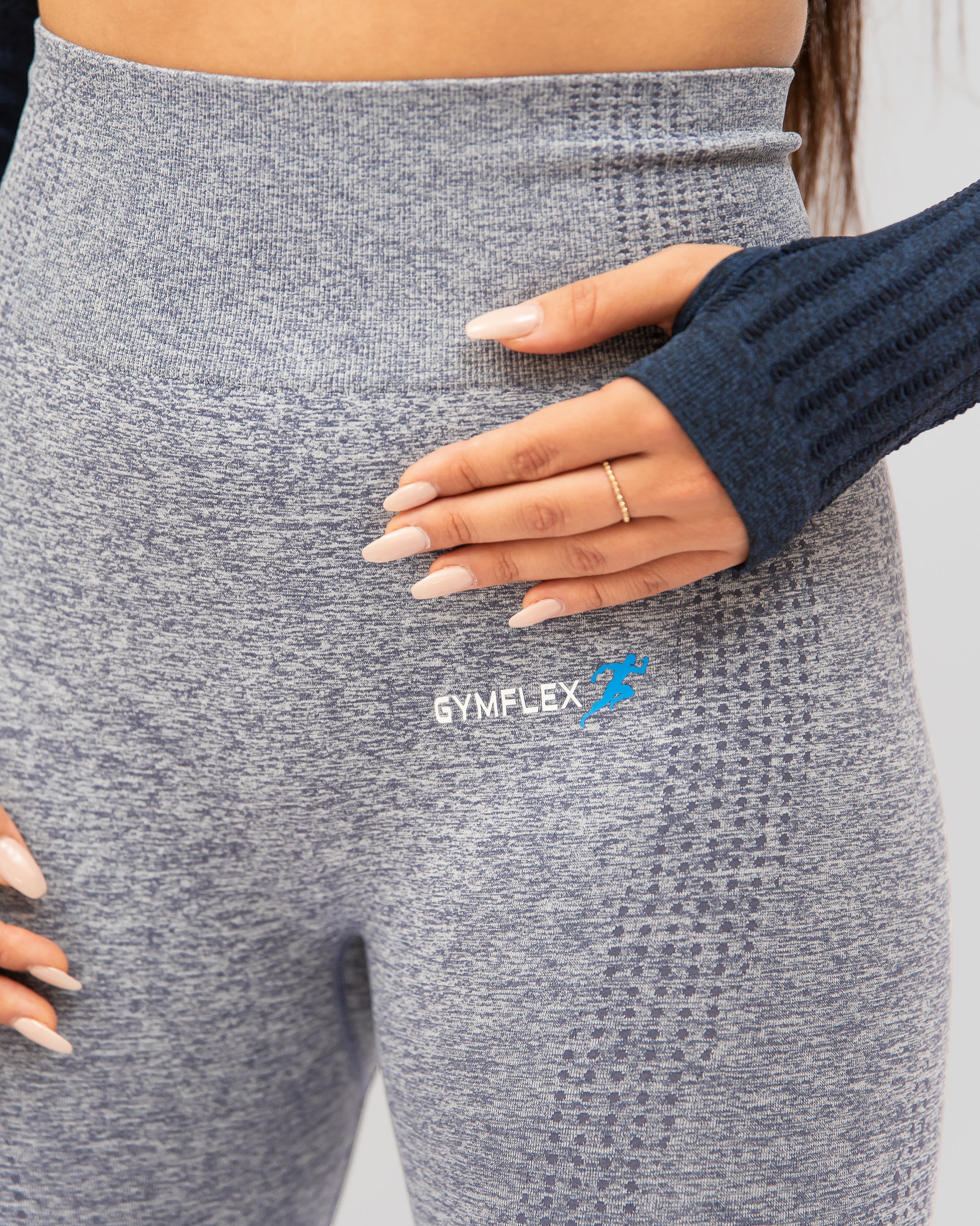 Active Marl Grey Seamless Leggings