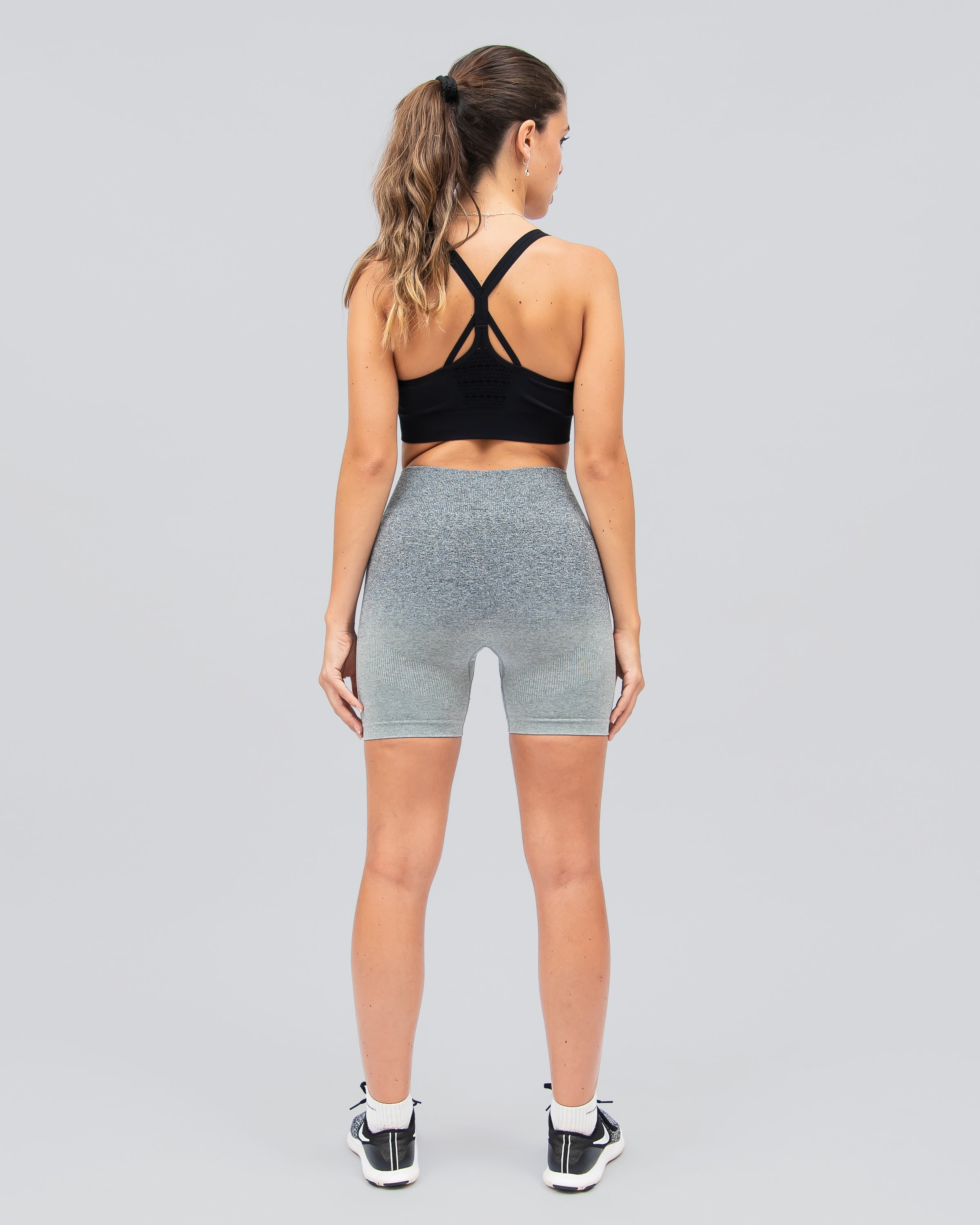 Athletic Grey Women Shorts