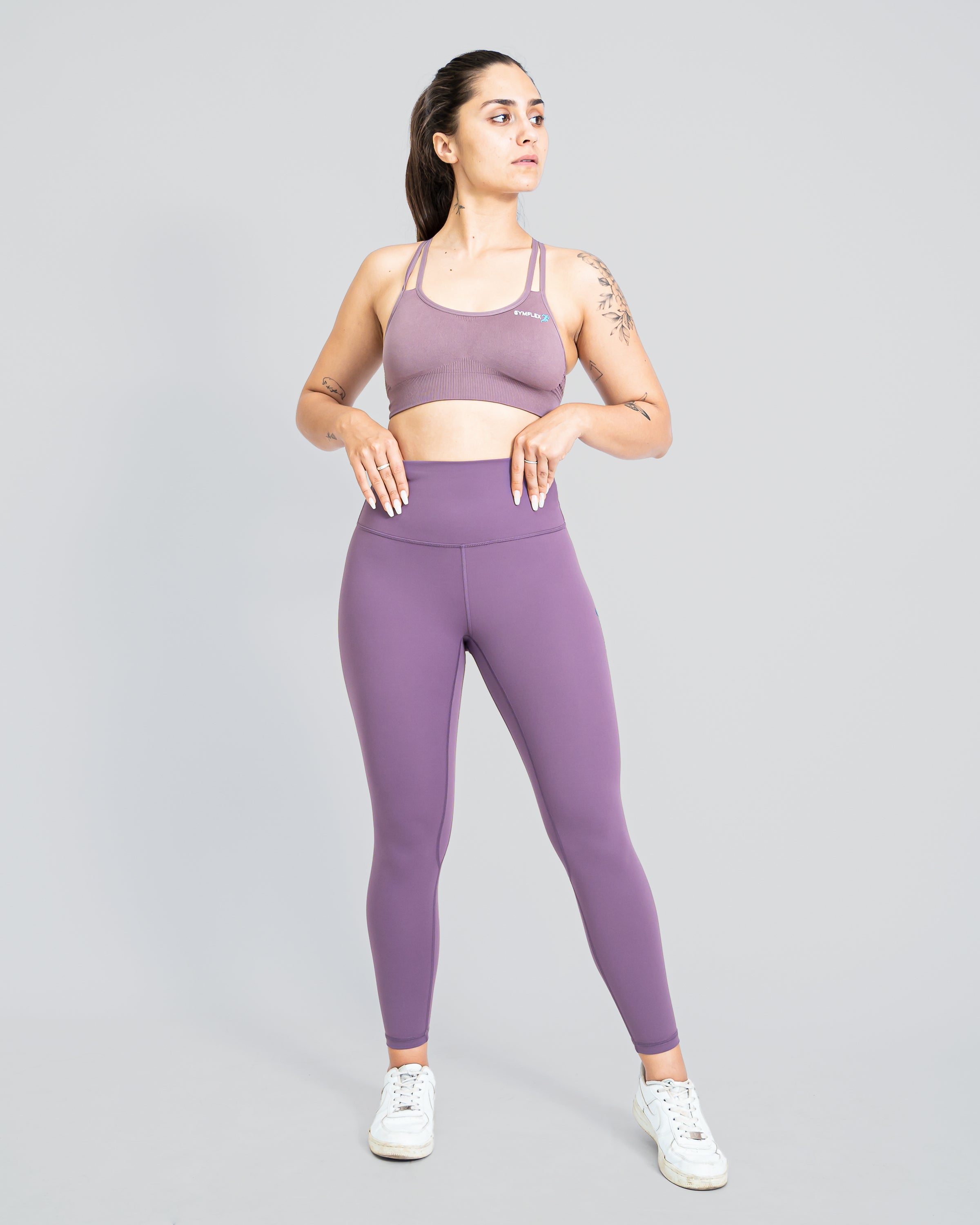 Flex Strappy Light Purple Sports Bra
