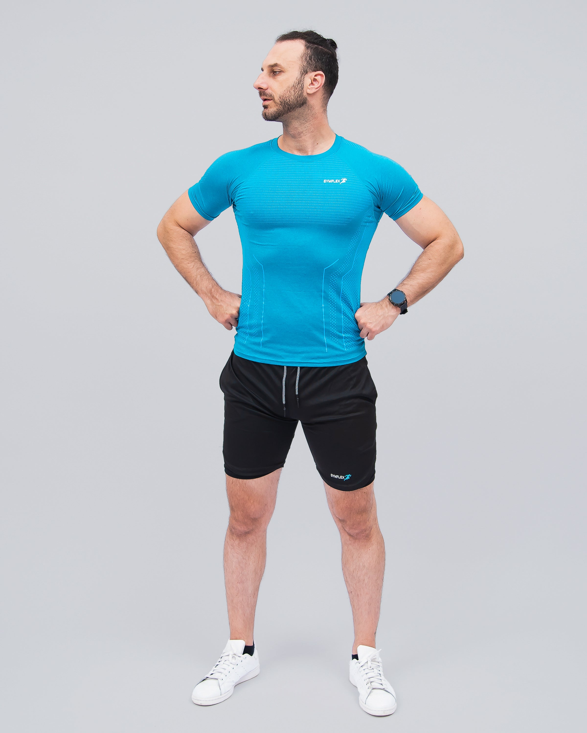 GymFlex Sky Blue Men’s T-shirt