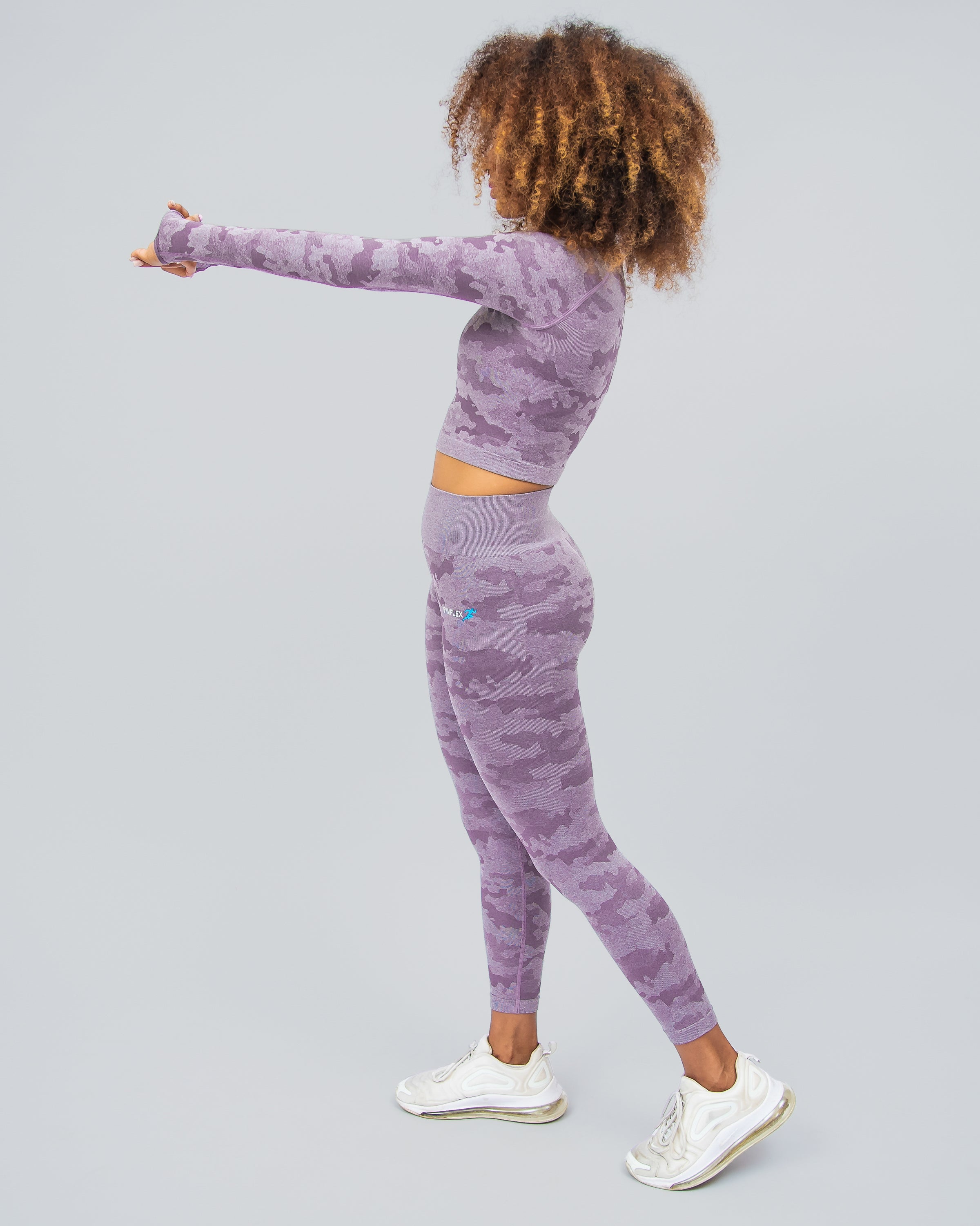 CAMO PLUM PURPLE CROP TOP