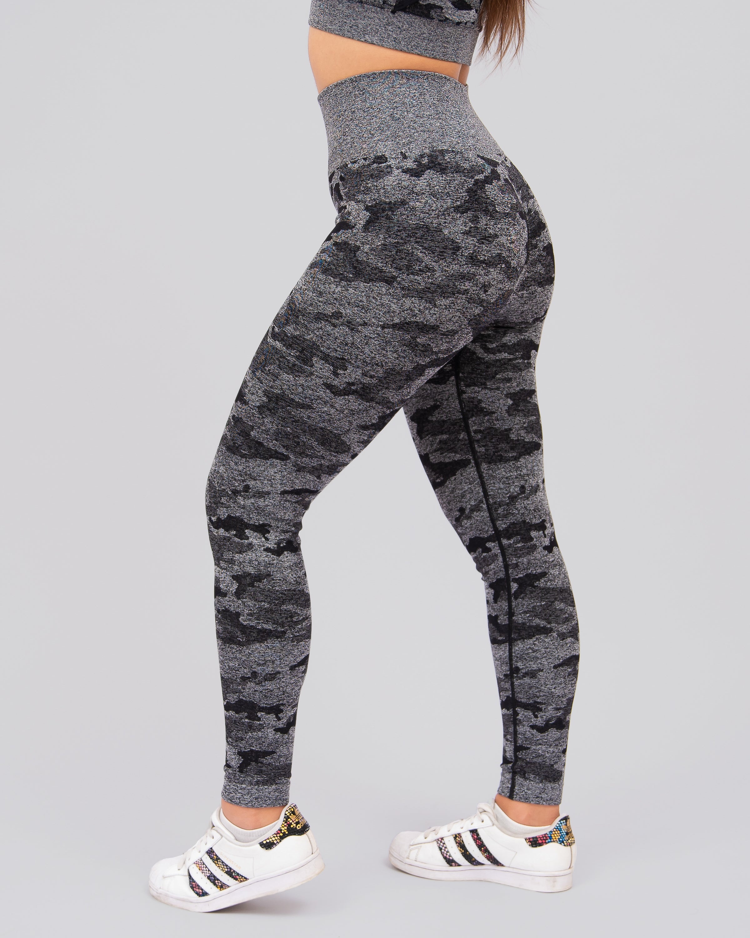 Camo Black Seamless Leggings