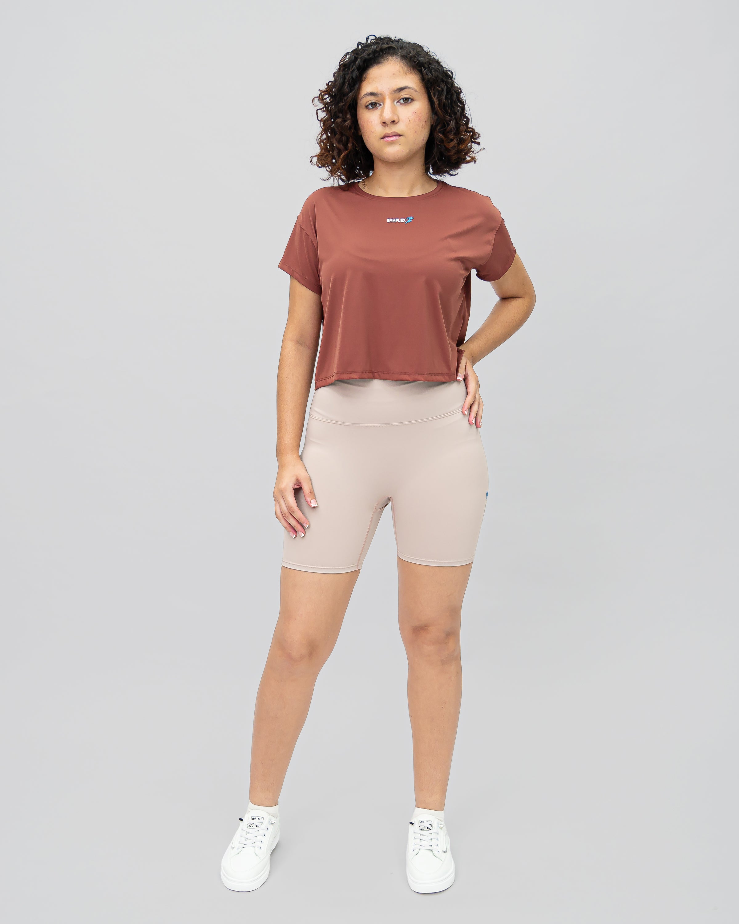 Evolve Crop Tee - Brown