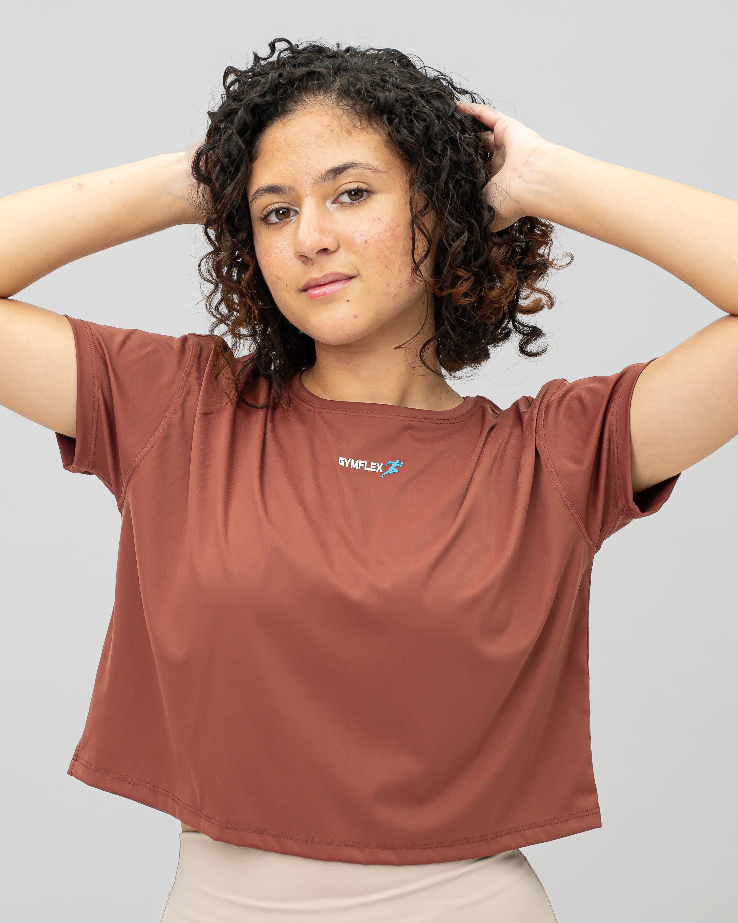 Evolve Crop Tee - Brown