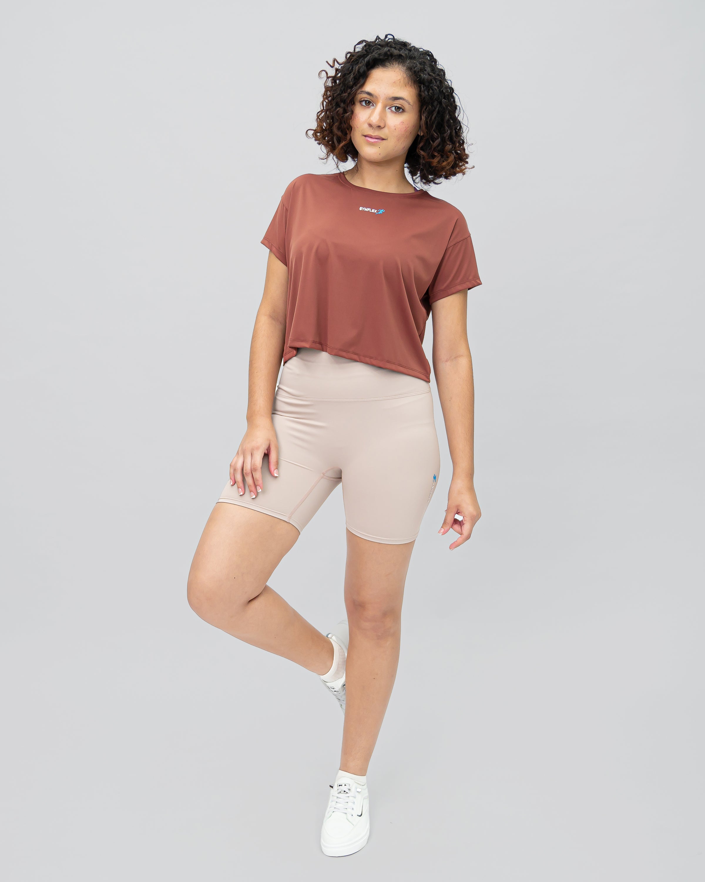 Evolve Crop Tee - Brown