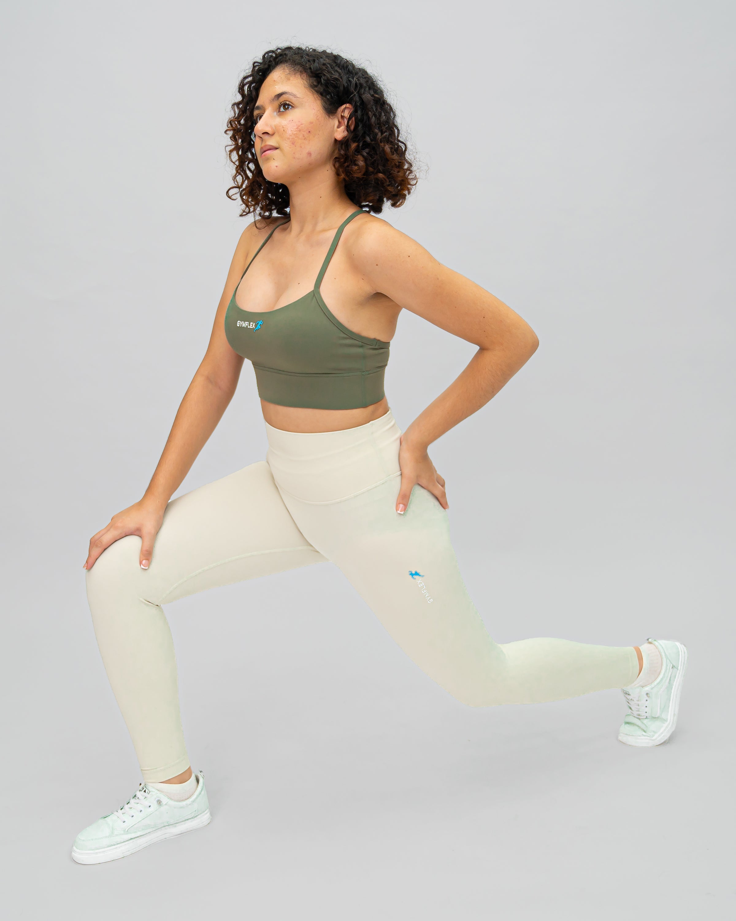 Astra Sports Bra - Green Grey