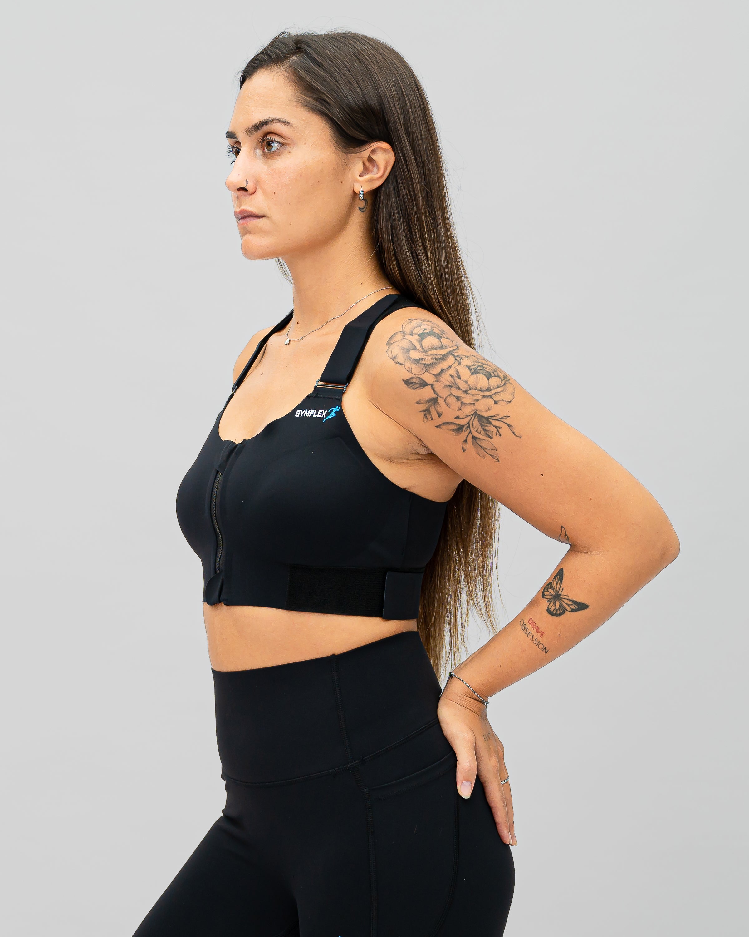 AdaptX Sports bra Black – GYMFLEX Mauritius