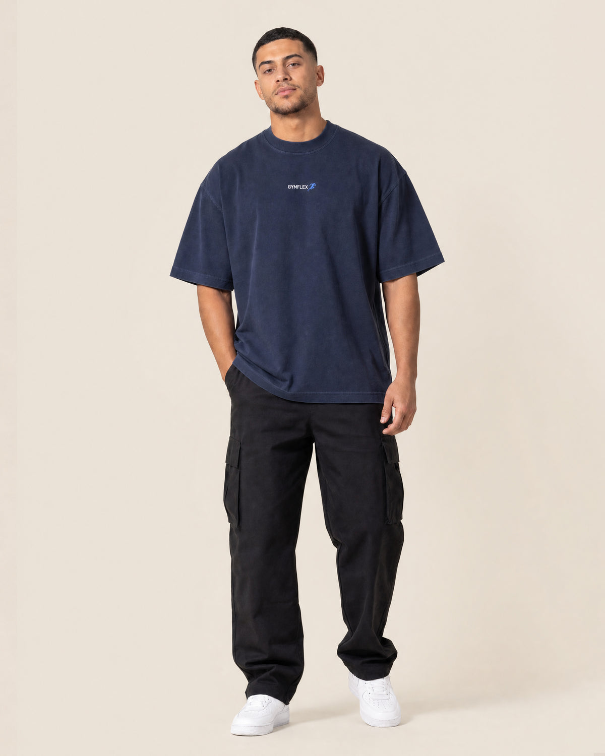 Powerlift Navy Blue Oversize T-shirt