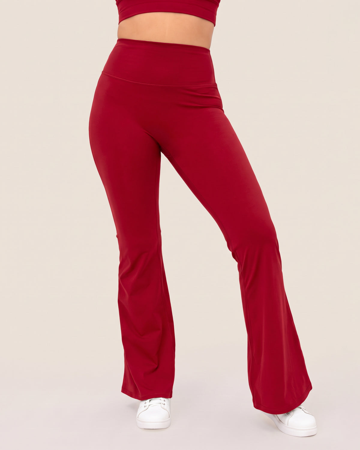 Nova Flare Leggings - Red